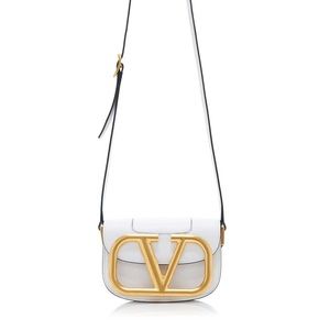 Small White Leather Shoulder Bag